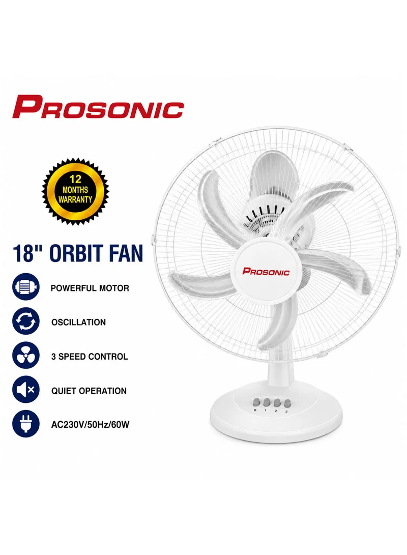 Prosonic 18" Orbit Oscillating Fan