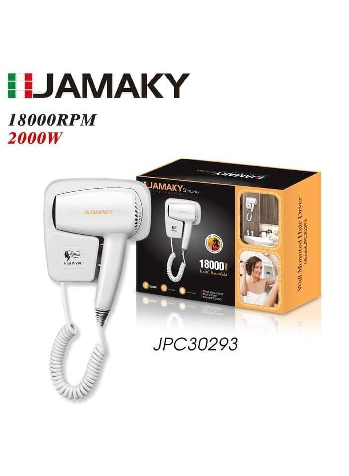 Jamaky Wall Mounted Hair Dryer JPC30293