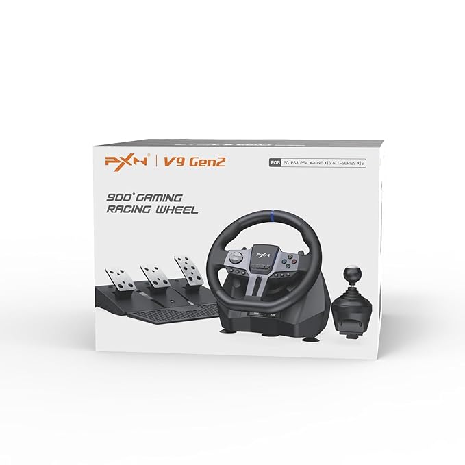 Racing Steering Wheel with 6+R Gear