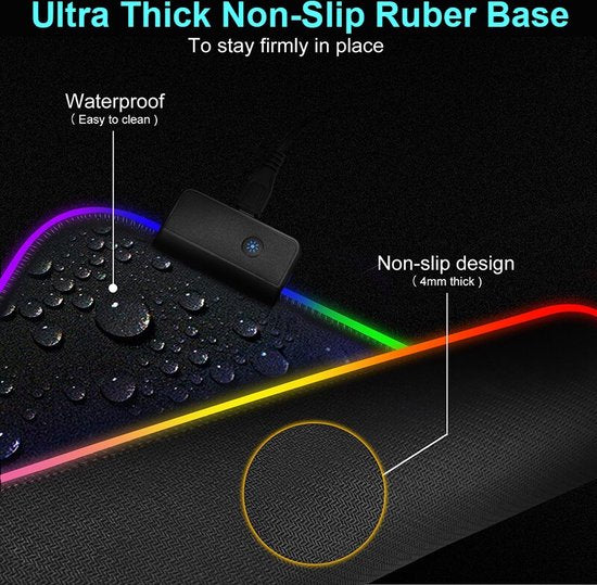RGB Gaming Mouse Pad Computer Accessories