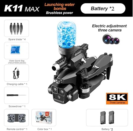 K11Max Drone with Camera 4K HD Three Camera Obstacle