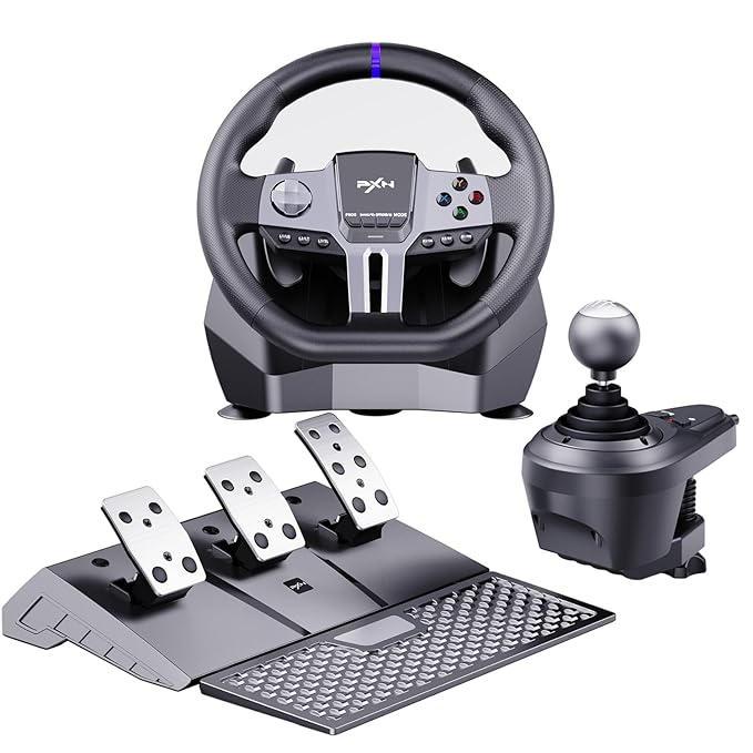 Racing Steering Wheel with 6+R Gear