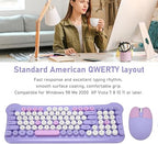 Keyboard and Mouse Combo Purple