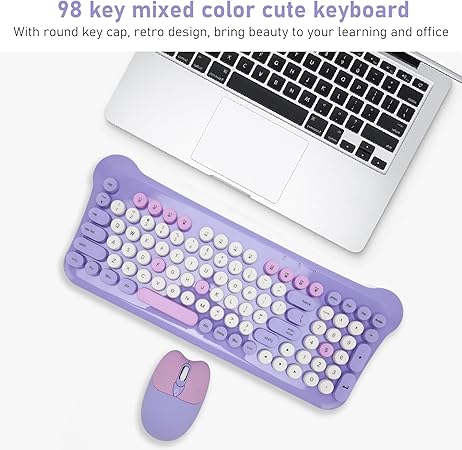 Keyboard and Mouse Combo Purple