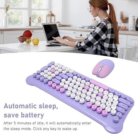 Keyboard and Mouse Combo Purple