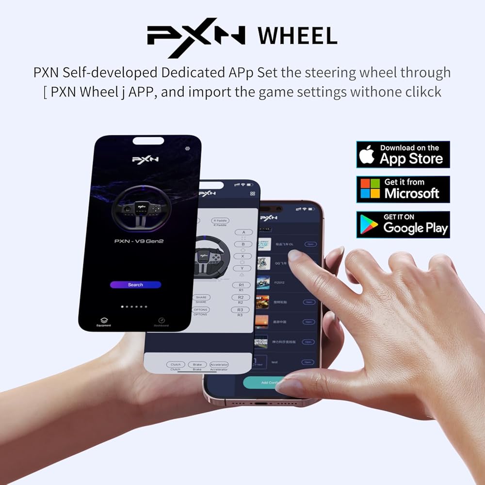 Racing Steering Wheel with 6+R Gear