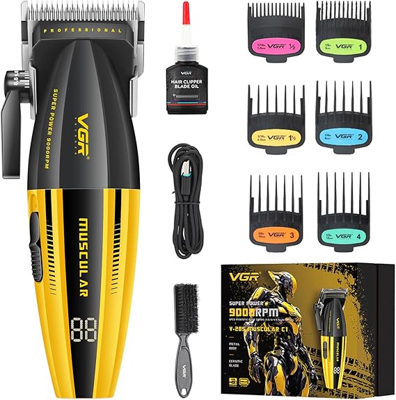VGR 285 Barber Clippers for Hair Cutting