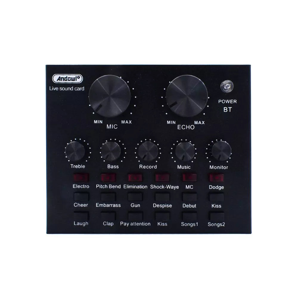 Microphone Soundcard Set Andowl MIC8