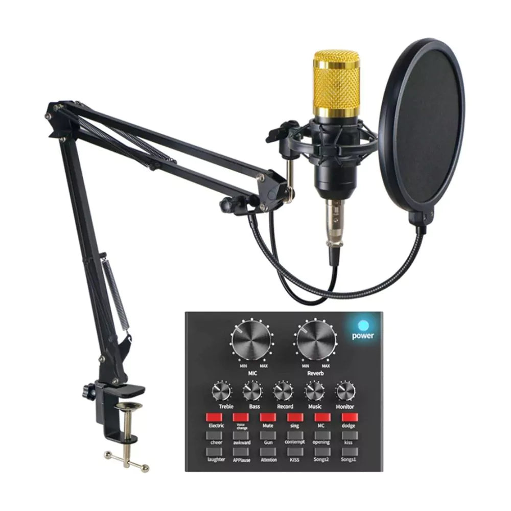Microphone Soundcard Set Andowl MIC8