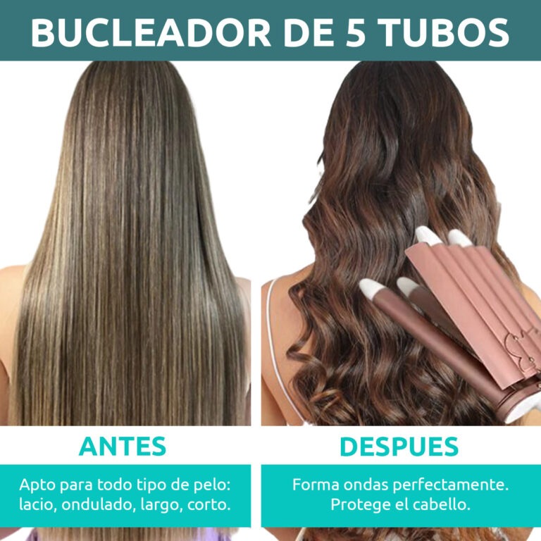 Professional hair curling iron plate with 5 waves - VGR V-528