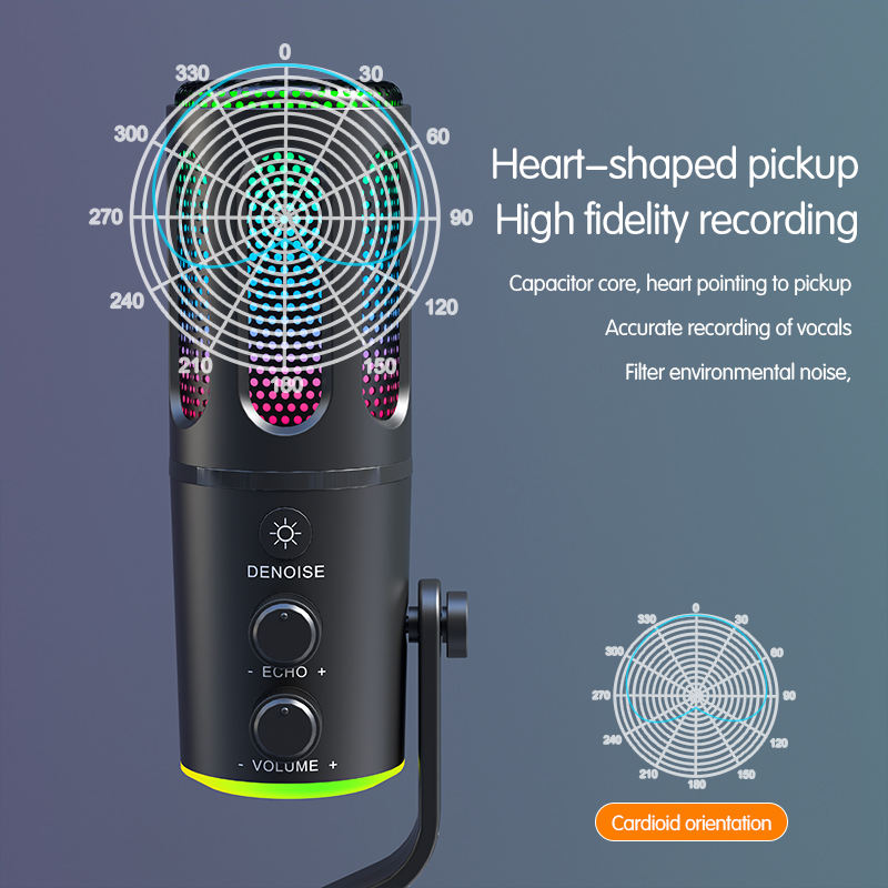 Microphone with Studio Vocal Condenser
