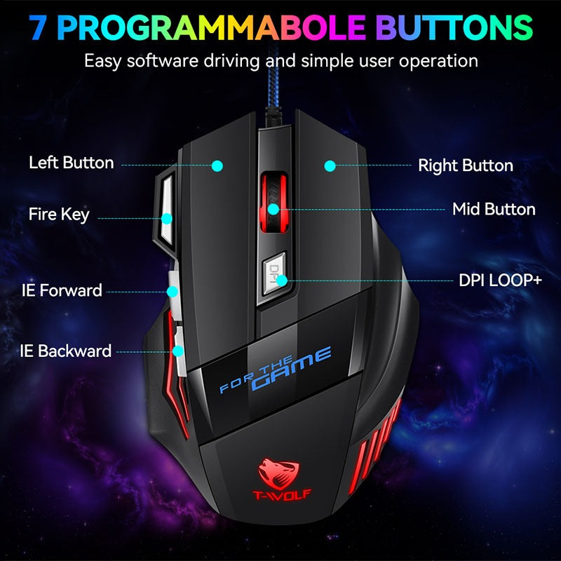 M1 Professional Gaming Mouse T-WOLF