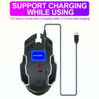 T-WOLF Q13 Rechargeable Gaming Mouse Silent