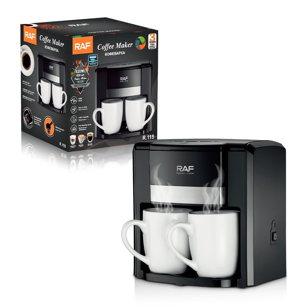RAF Coffee Maker With 2 Mug R.115