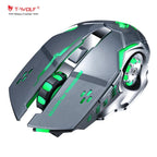 T-WOLF Q13 Rechargeable Gaming Mouse Silent