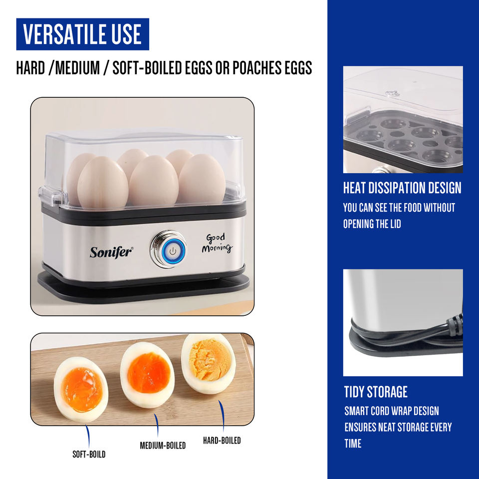 Electric Egg Cooker - Steamer Boiler