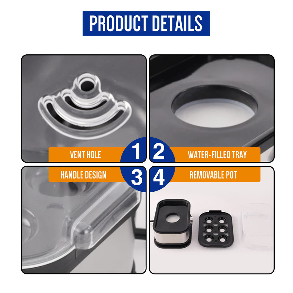 Electric Egg Cooker - Steamer Boiler