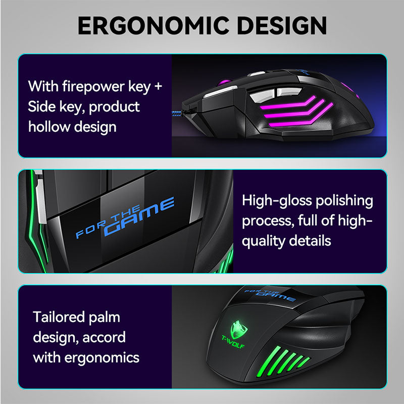 M1 Professional Gaming Mouse T-WOLF