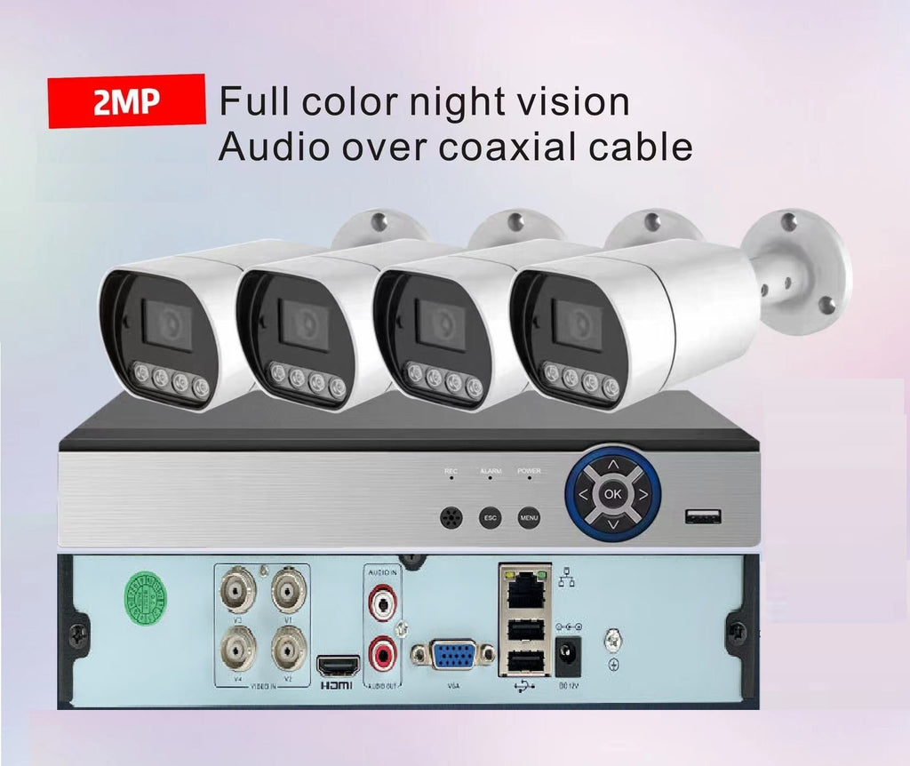 Full Color CCTV AHD DVR Kit Camera Set