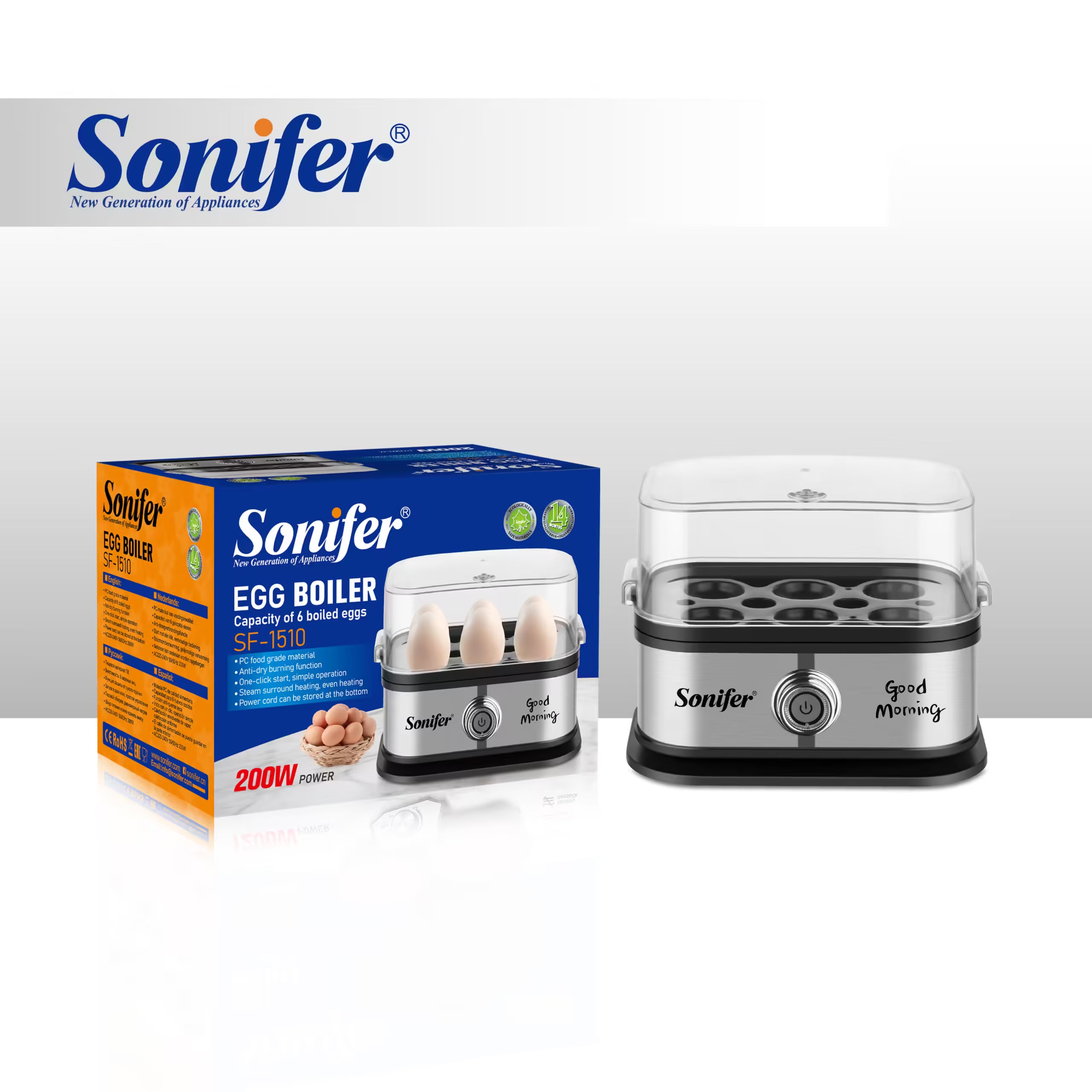 Electric Egg Cooker - Steamer Boiler
