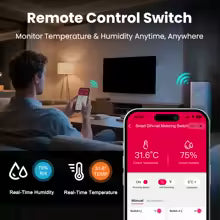 Wi-Fi Tuya Smart Life DIN Rail Temperature / Humidity Sensor TOVTH