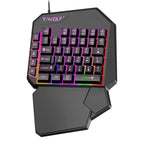 T-WOLF TF900 One-Handed Gaming Keyboard Mouse Combo