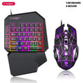 T-WOLF TF900 One-Handed Gaming Keyboard Mouse Combo