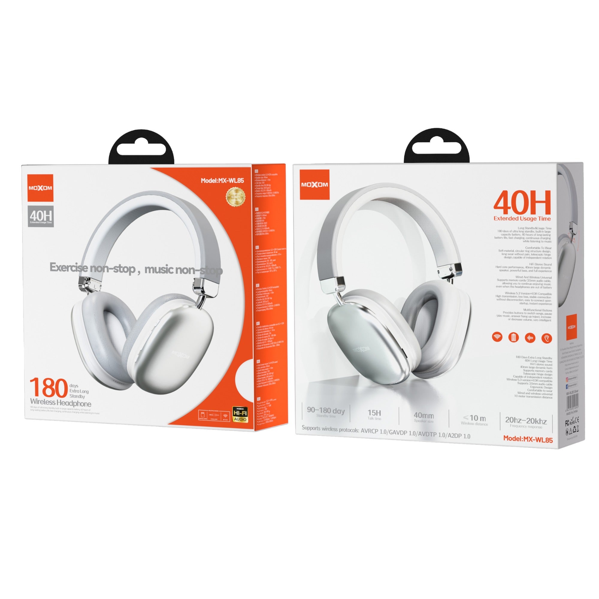 MOXOM Wireless Head phone