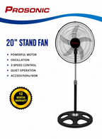 Prosonic 20" Quiet Stand Fan FS-2001