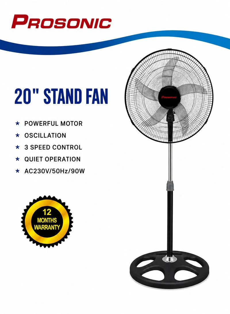 Prosonic 20" Quiet Stand Fan FS-2001