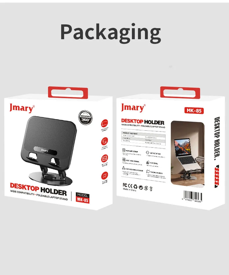 Jmary MK-85 Rotating Foldable Desktop Laptop Stand