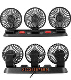 Rotatable Car Fan 3 Heads