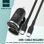 MOXOM Dual Car Charger 30W MX-VC33 + Cable