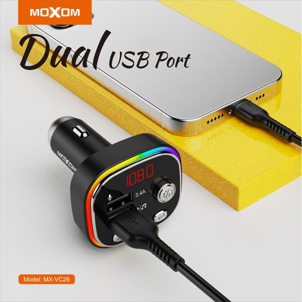 MOXOM Car Mp3 Bluetooth Transmitter MX-VC26