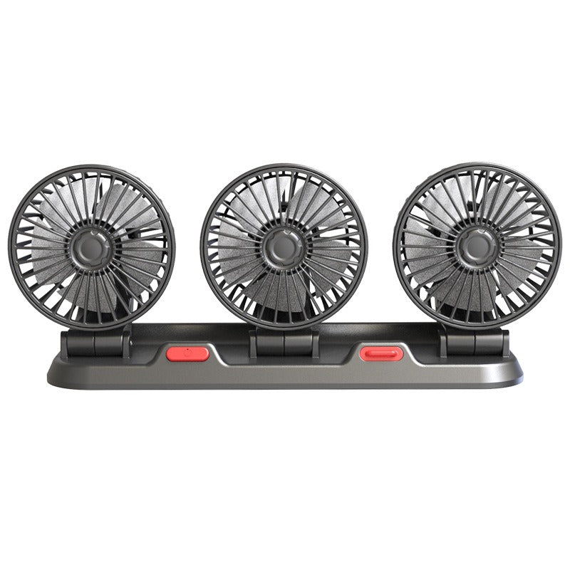 Rotatable Car Fan 3 Heads