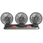 Rotatable Car Fan 3 Heads