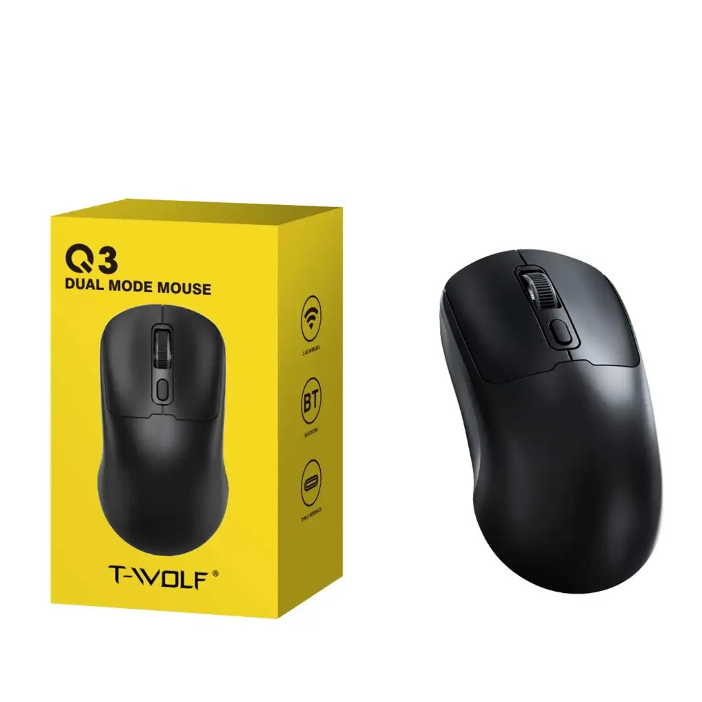 T-WOLF Q3 Dual-mode Wireless Rechargeable Bluetooth Mouse