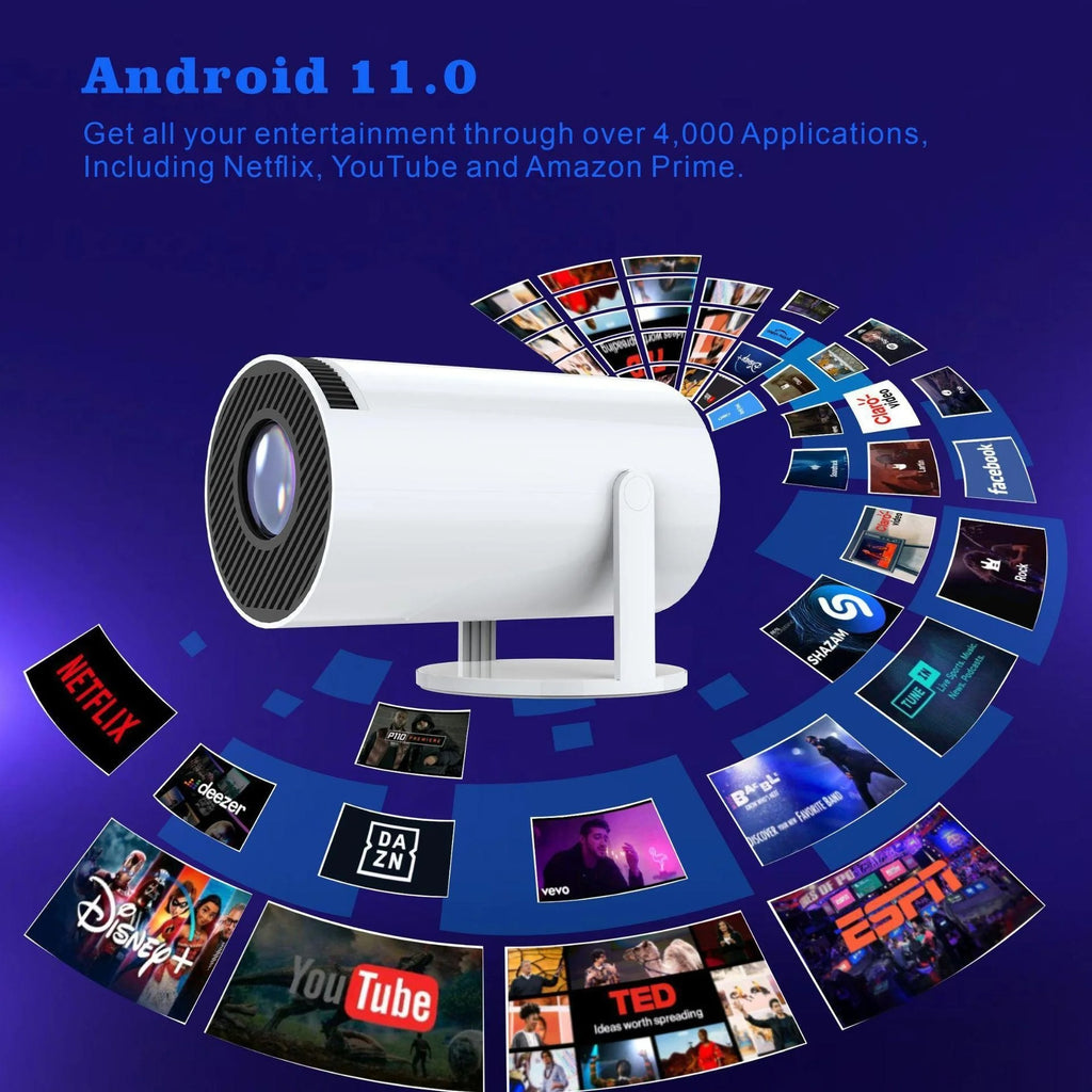 2 in 1 Wireless Gaming Projector 4k