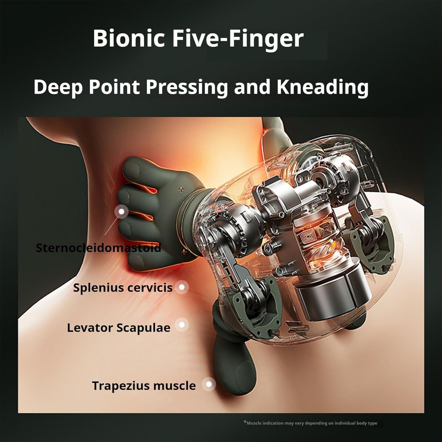 Human Hand Neck Massager