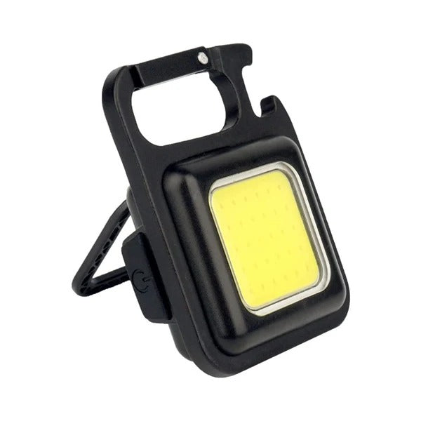 COB Rechargeable Keychain Light - Black