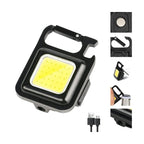 COB Rechargeable Keychain Light - Black
