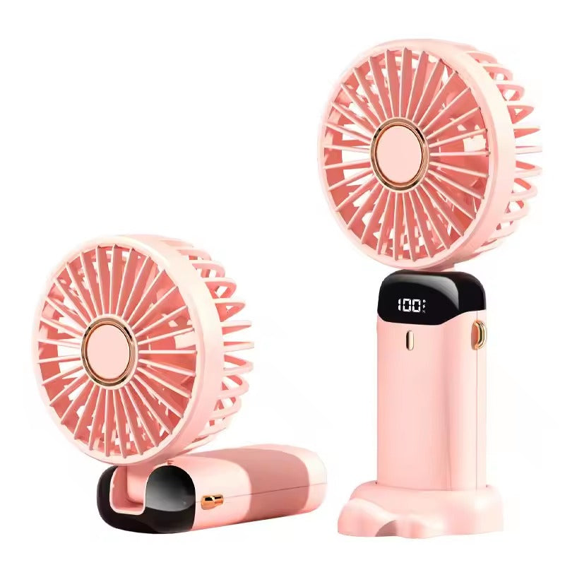 Portable Handheld Rechargeable Fan  Digital