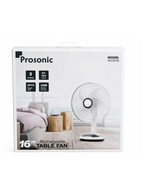 Prosonic 16" Rechargeable Table Fan with LED Lights