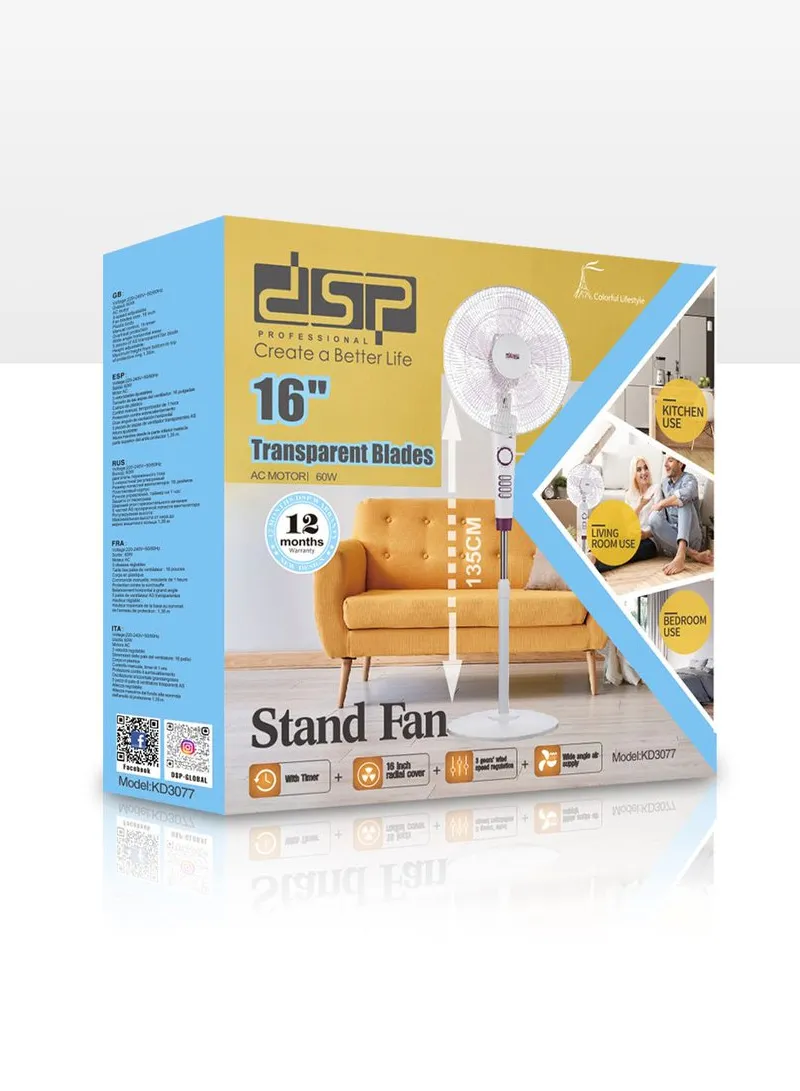 DSP  16" Stand Fan KD3077