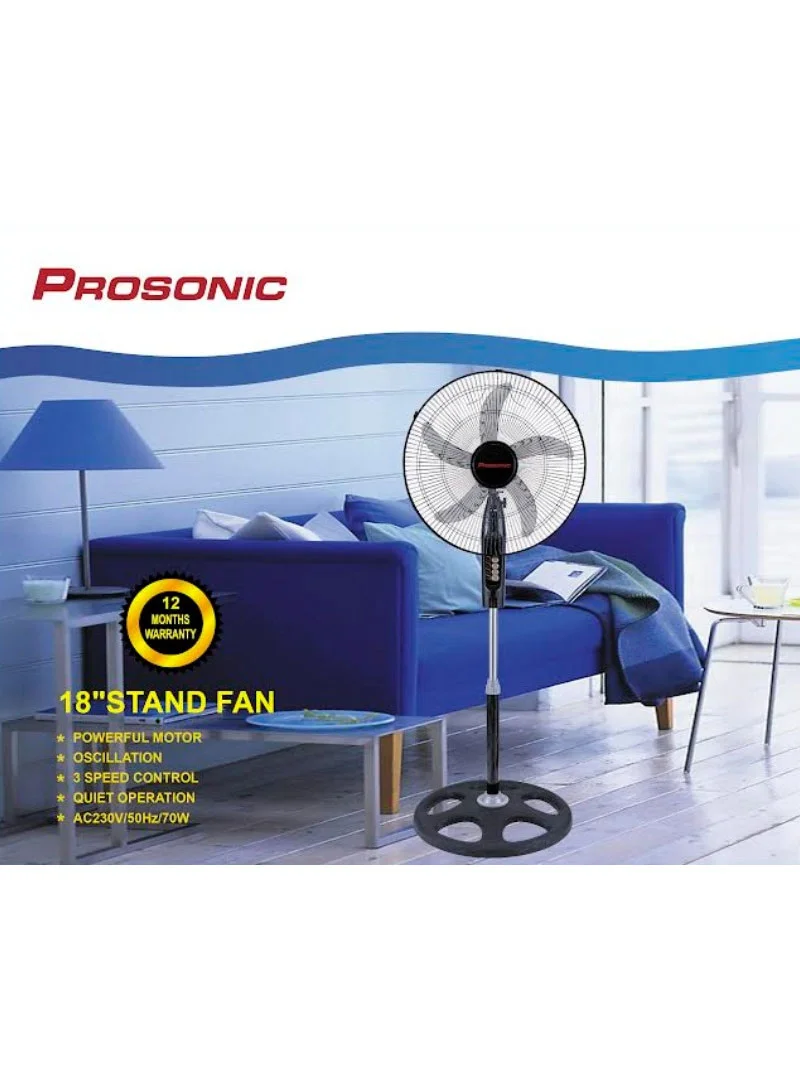 Prosonic Stand Fan 18" FS-1836